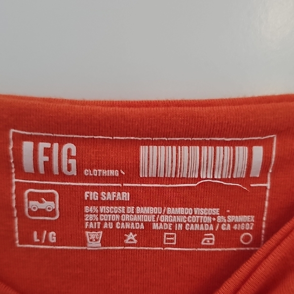 Fitted Orange Pleated Tank Top - Picture 2 of 6